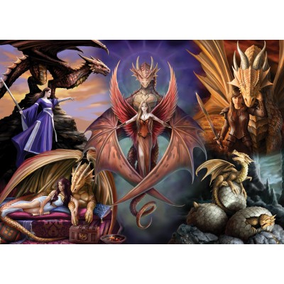 Bluebird-Puzzle-F-90837 Anne Stokes - Dragon Fellowship