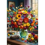 Bluebird-Puzzle-F-90849 Colourful Bouquet