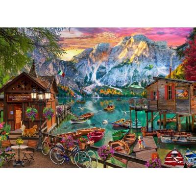 Bluebird-Puzzle-F-90918 Lago Di Braies, Italy