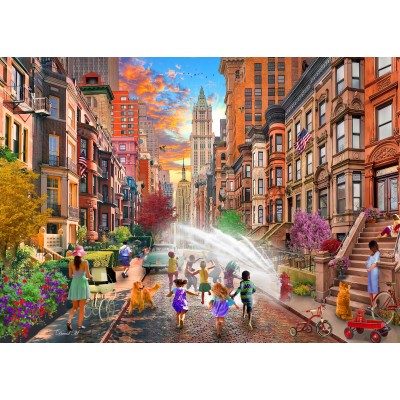 Bluebird-Puzzle-F-90966 Journées d'Eté Chaudes à New York