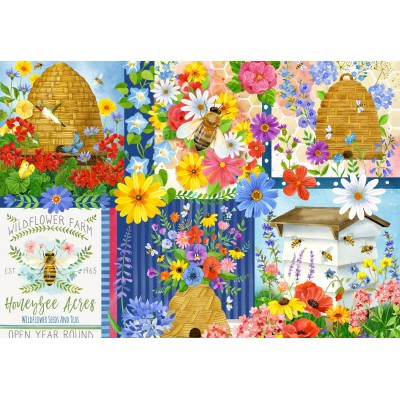 Bluebird-Puzzle-F-90996 Les Ruches et les Abeilles