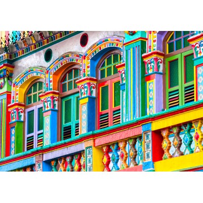 Bluebird-Puzzle-F-91042 Façade Colorée, Singapour