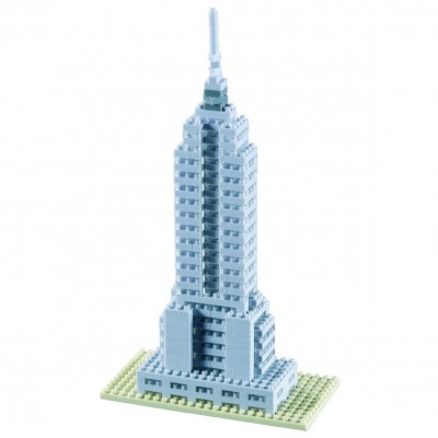 Brixies-58247 Nano Puzzle 3D - Empire State Building (Level 3)