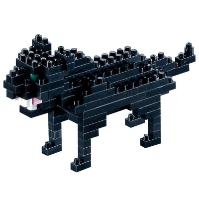 Brixies-58434 Nano Puzzle 3D - Panthère Noire