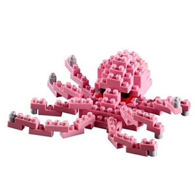 Brixies-58726 Nano Puzzle 3D - Petite Pieuvre