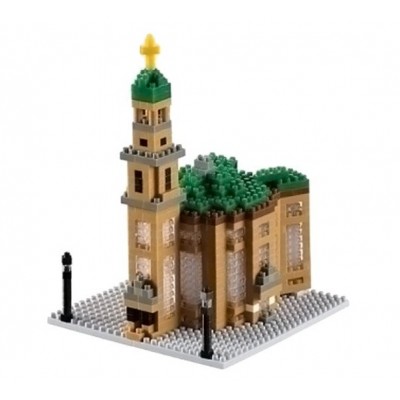 Brixies-58755 Nano Puzzle 3D - Frankfurter Paulskirche (Level 4)