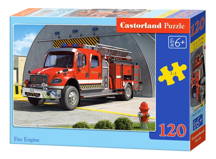 Puzzle Castorland Camion de pompier Puzzle 120 pièces