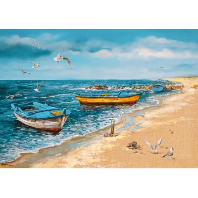 Castorland-053919 Art Collection - Matin au Bord de la Mer