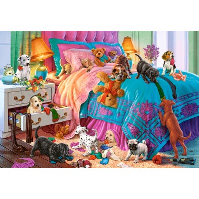 Castorland-104475 Les Chiots Coquins