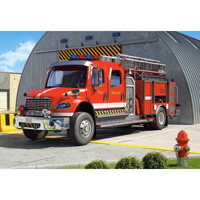 Castorland-12831 Camion de Pompier