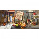 Castorland-400324 Vintage Red and Italian Treasures