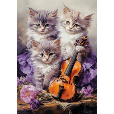 Castorland-53988 Chatons Musicaux