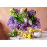 Castorland-54091 Nature Morte Lilas