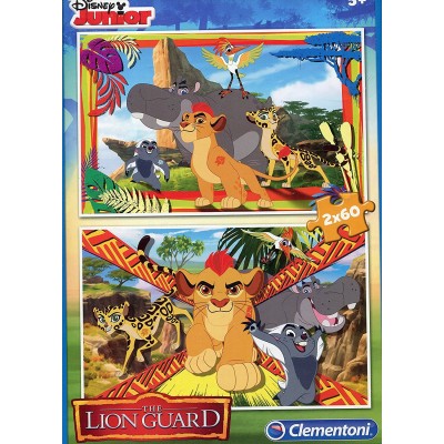 Clementoni-07126 2 Puzzles - The Lion Guard