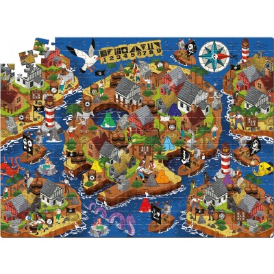 Clementoni-21713 MiXtery Puzzle - The Pirate's Treasure