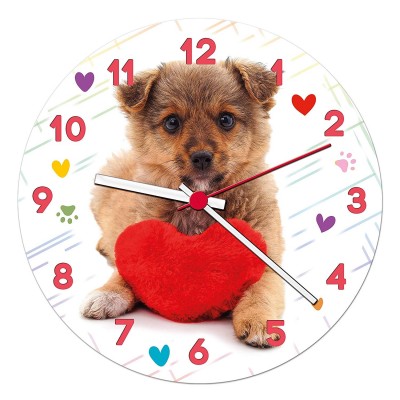 Clementoni-23039 Puzzle Horloge - Puppy