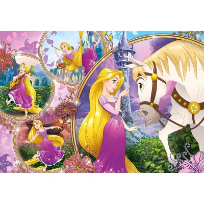 Clementoni-23702 Puzzle Géant de Sol - Disney Princess