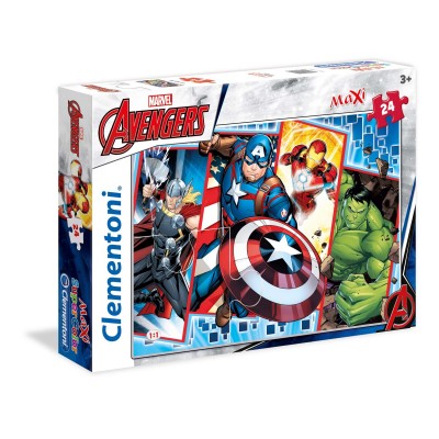 Clementoni-24495 Pièces XXL - Marvel Avengers