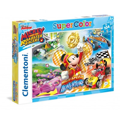 Clementoni-27085 Mickey and the Roadster Racers