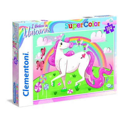 Clementoni-27109 I Believe in Unicorns