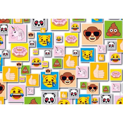 Clementoni-27285 Emoji Supercolor Puzzle