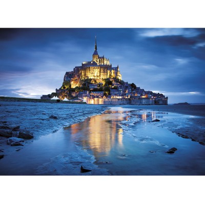 Clementoni-31994 Puzzle 1500 pièces : Le Mont Saint Michel, France
