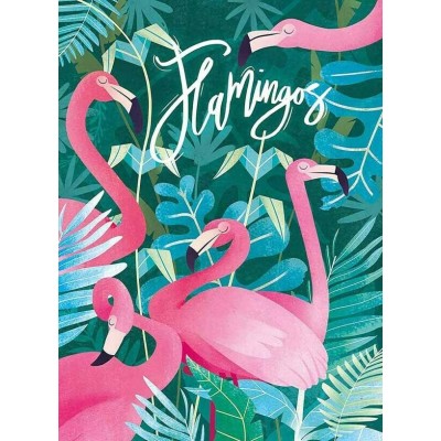 Clementoni-35067 Fantastic Animals - Flamingos