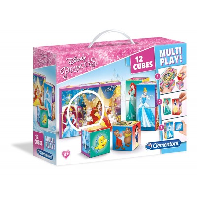 Clementoni-41504 Puzzle Cubes - Disney Princess
