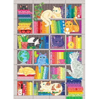 Cobble-Hill-40046 Rainbow Cat Quilt