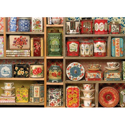 Cobble-Hill-40054 Vintage Tins