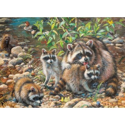 Cobble-Hill-54607 Pièces XXL - Raccoon Family