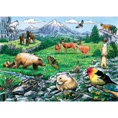 Cobble-Hill-58806 Puzzle Cadre - Rocky Mountain Wildlife