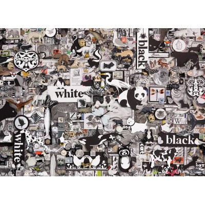 Cobble-Hill-80033 Black & White: Animals