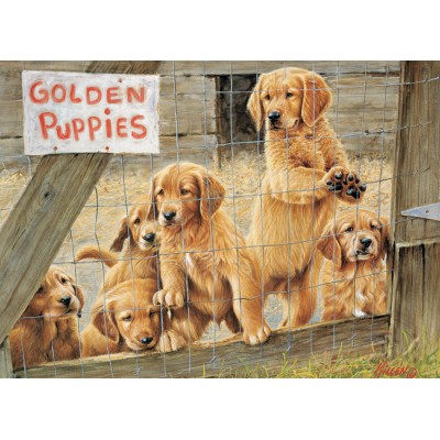 Cobble-Hill-85019 Pièces XXL - Golden Puppies