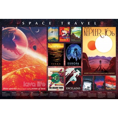 Cobble-Hill-89013 Space Travel Posters