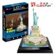 Puzzle 3D avec LED - Statut de la Liberté