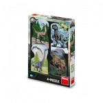 Dino-33329 4 Puzzles - Jurassic World