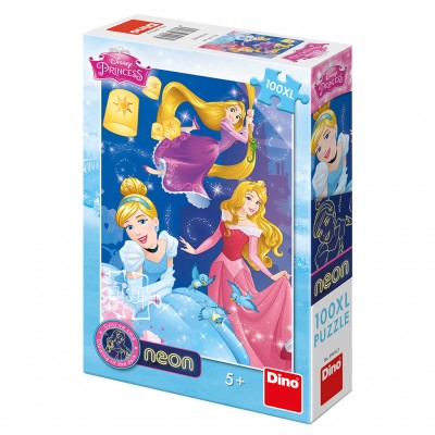 Dino-39416 Puzzle Néon - Pièces XXL - Princess Disney