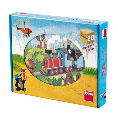 Dino-64205 Puzzle Cubes en Bois - La Petite Taupe