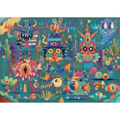 Djeco-07020 Pièces XXL - La Fête des Monstres