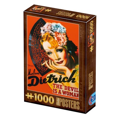Dtoys-69559 Poster vintage - Marlene Dietrich, The Devil is a Woman