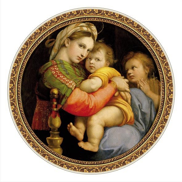 Dtoys-69771 Raphael, Raffaello Sanzio : Madonna della Seggiola