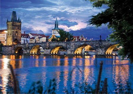 DToys-70500 Paysages nocturnes - République tchèque : Prague