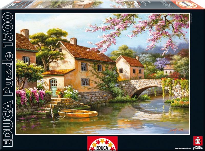 Puzzle Sung Kim - Cottage Educa-15813 1500 pièces Puzzles - Campagne