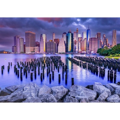 Enjoy-Puzzle-1065 Cloudy Sky Over Manhattan, New York