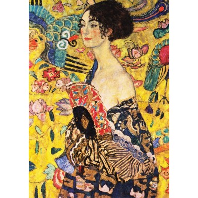 Enjoy-Puzzle-1128 Gustav Klimt : Dame à l'éventail