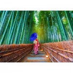 Enjoy-Puzzle-1293 Asian Woman in Bamboo Forest