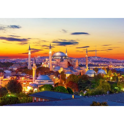 Enjoy-Puzzle-1359 Hagia Sophia at Sunset, Istanbul