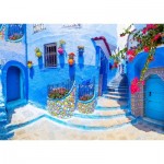 Enjoy-Puzzle-1365 Rue Turquoise à Chefchaouen, Maroc