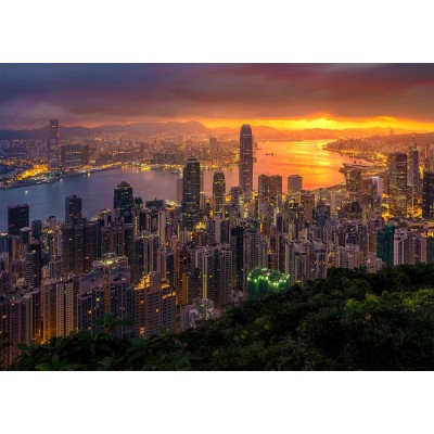 Enjoy-Puzzle-1371 Hong Kong au Lever du Soleil